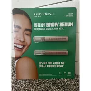 Babe Original Amplifying Brow Serum 2 Bottles 2 x 3ml 6 Month Supply New Sealed